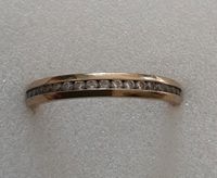 Ring 17cm 0.3cm breit Goldfarben Zirkonia Steine Niedersachsen - Norden Vorschau