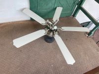 Deckenventilator mit LED Licht Weiß Edelstahl ja Holzpaneele Top Niedersachsen - Peine Vorschau