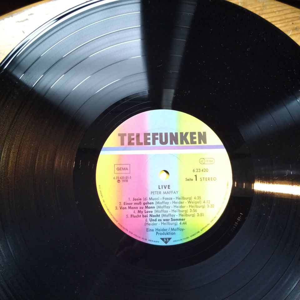 Peter Maffey Live LP 1977 Vinyl near mint Und es war Sommer live in Kiel