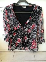 Bluse mit eingenähtem Top von Canda C&A, Größe 44, schwarz/rot Baden-Württemberg - Emmendingen Vorschau