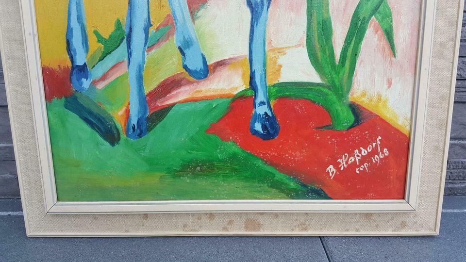 Franz Marc Ölgemälde "Blaues Pferd I" | Vorlagearbeit | Gemälde in Neunkirchen-Seelscheid