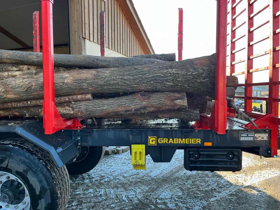 Holztransportanhänger Rückewagen Kipper Anhänger Rungenwagen in Reisbach