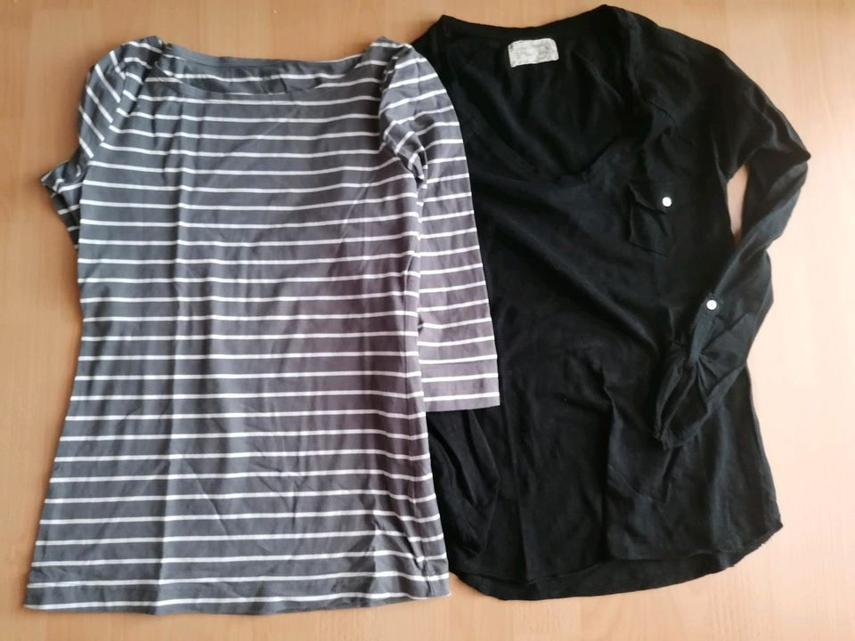 Shirt LG Arm grau schwarz Größe S Zara/h&m in Erfurt