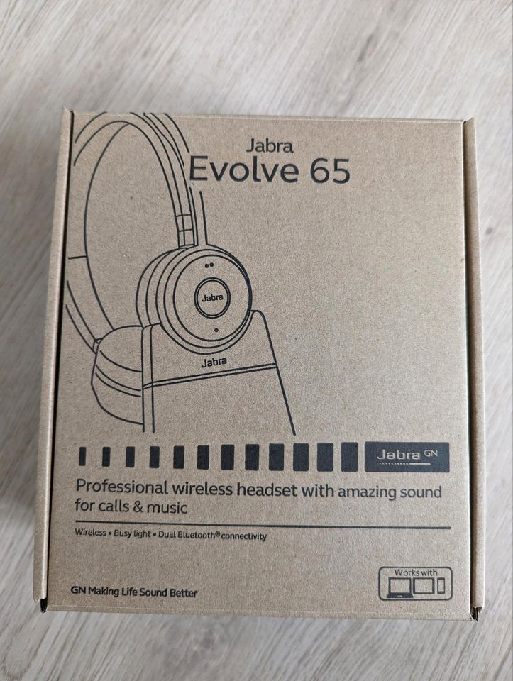 Jabra Evolve 65 - NEU OVP - kabelloses Stereo Headset in Forbach