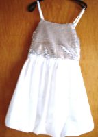 Ballon- Kleid,Festkleid m Pailletten Gr.98/104 weiß Neu Hessen - Bad Zwesten Vorschau