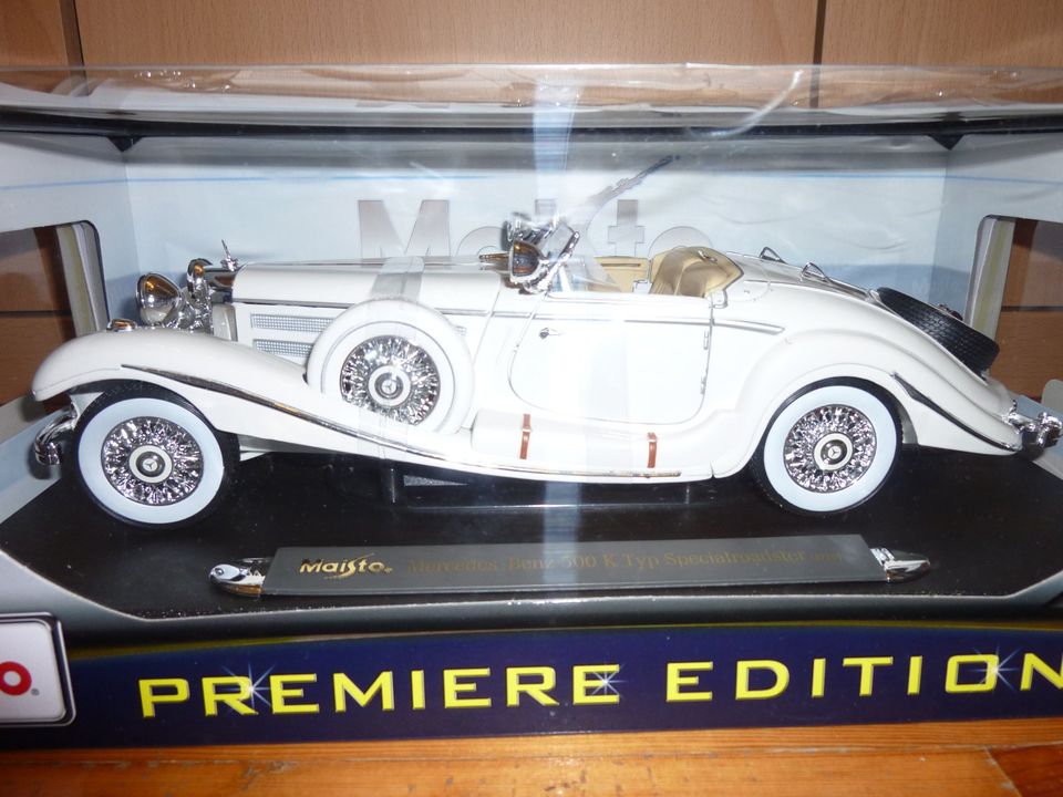 Modellauto maisto  mercedes-benz-500-k-premiere-edition 1:18 in Mühldorf a.Inn