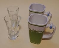 Set 2x Tasse, Henkelbecher,Pott 2x Glas Klosterfrau Melissengeist Dresden - Klotzsche Vorschau