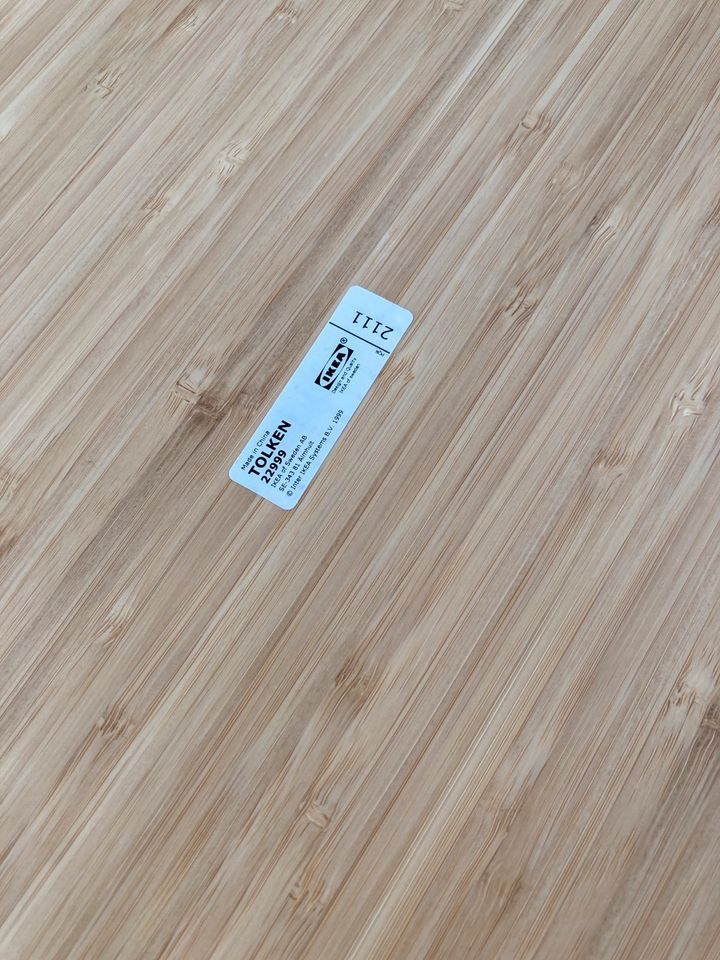Ikea Tolken Alsken Abdeckplatte Bambus/Furnier 122x49 cm in Hünfeld