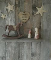 Fensterladen Garderobe Bord Deko shabby Geschenk weiß grau Herz Schleswig-Holstein - Christiansholm Vorschau