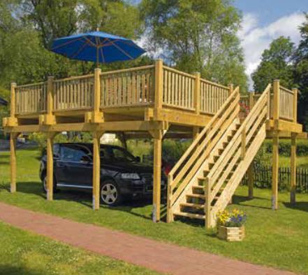 Carport als Bausatz oder Montage aus Holz Auto Wohnwagen in Gummersbach