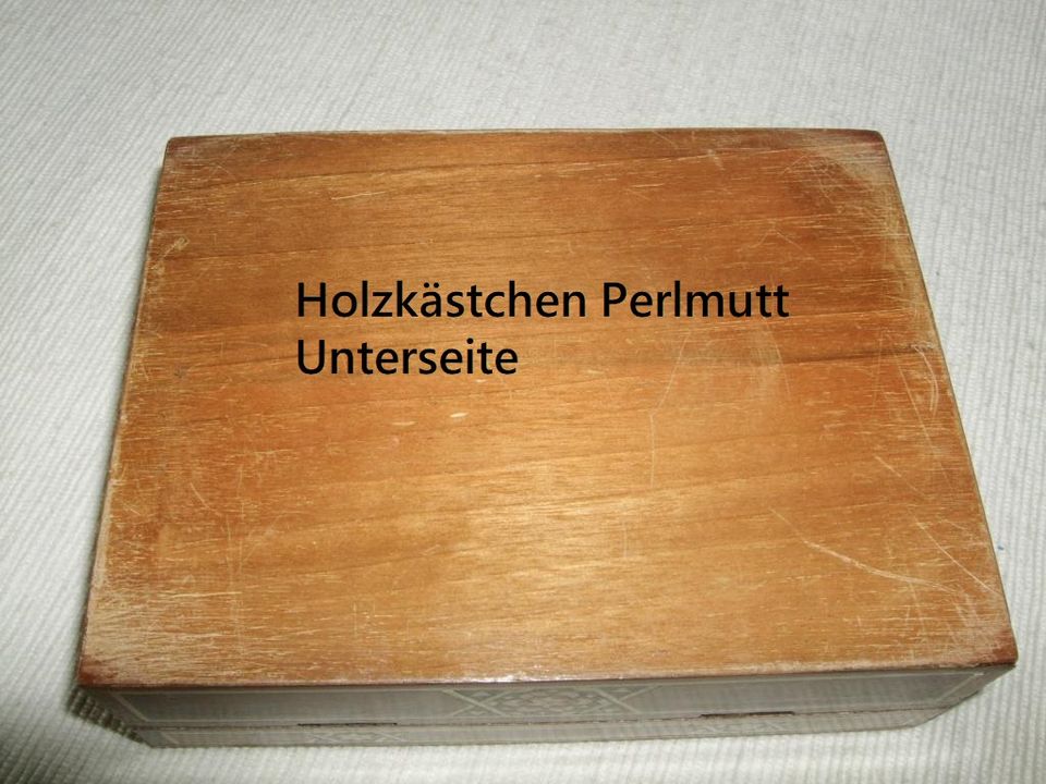 Zwei ältere Holzkästchen Schatulle Intarsien Perlmutt / Holz in Trier