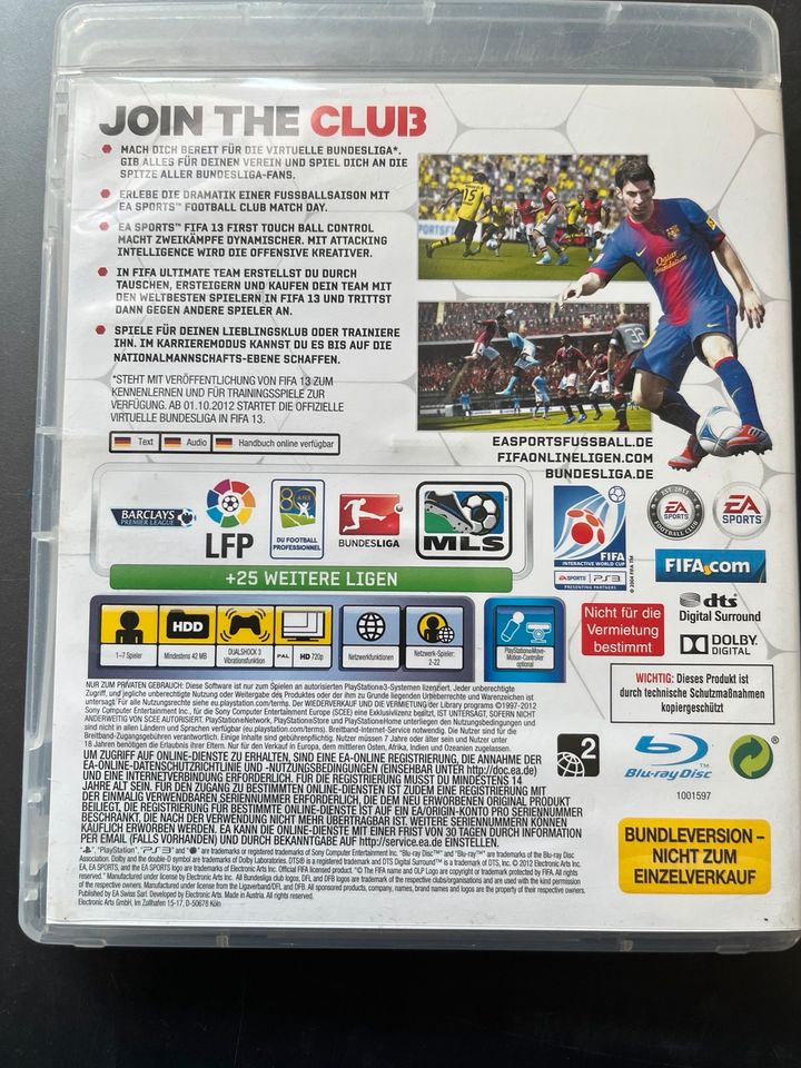 Ps3 Spiel FIFA 13 in Lauterbach (Hessen)