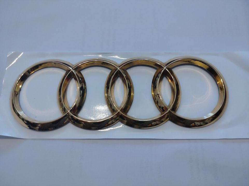 Audi A4 S4 RS4 B8 8K Ringe Emblem hinten Heck Gold in Herscheid