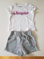 Champion Set tshirt kurze Hose shorts weiß grau Glitzer Größe 92 Baden-Württemberg - Karlsruhe Vorschau