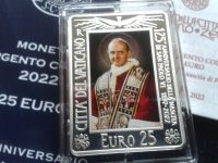 Original 25 euro 2022 PP Vatikan Silber coloriert Papst Paul VI. Obergiesing-Fasangarten - Obergiesing Vorschau
