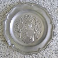 Zinnteller zum Aufhängen, Zinn Teller mit Wappen Bayern - Bodenwöhr Vorschau