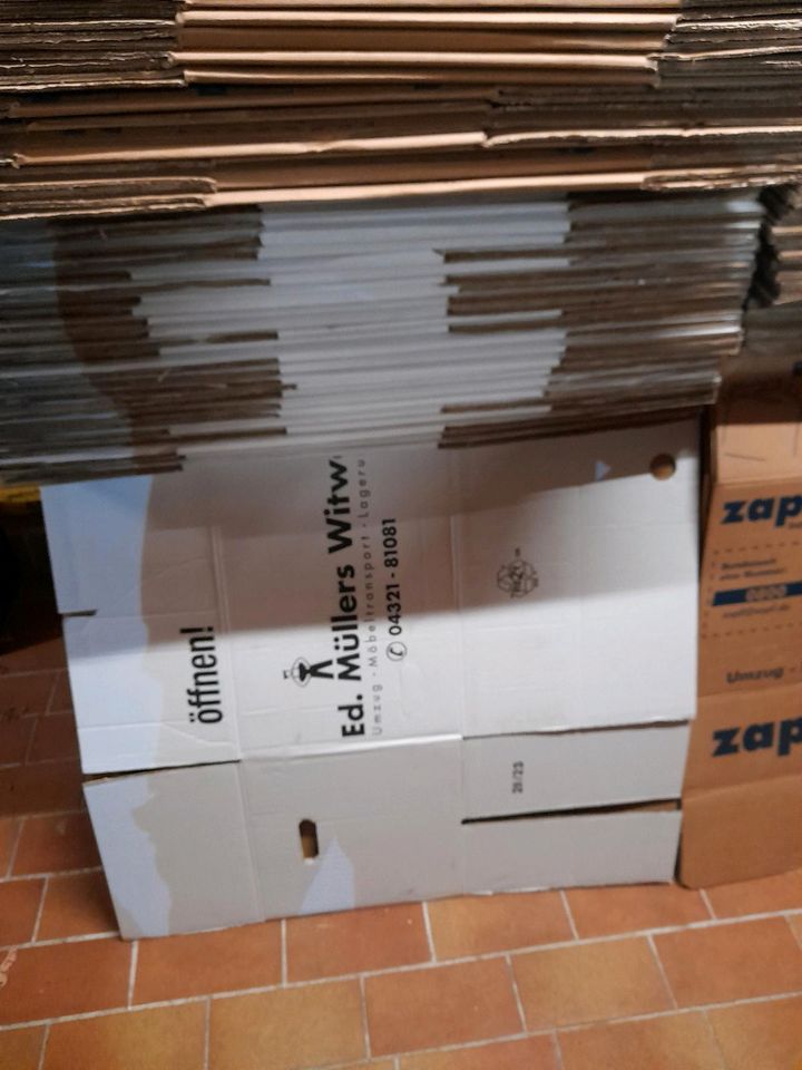 Umzugskartons Bücherkartons Kleiderboxen Kartons Umzug Pappe Sack in Wittenborn