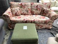 3-Sitzer Sofa mit Hocker im Landhausstil in Webstoff "Bunt" Neu Aachen - Aachen-Mitte Vorschau