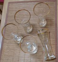 5 Gläser Saftgläser mit Goldrand für 0,15l Sachsen - Seifhennersdorf Vorschau