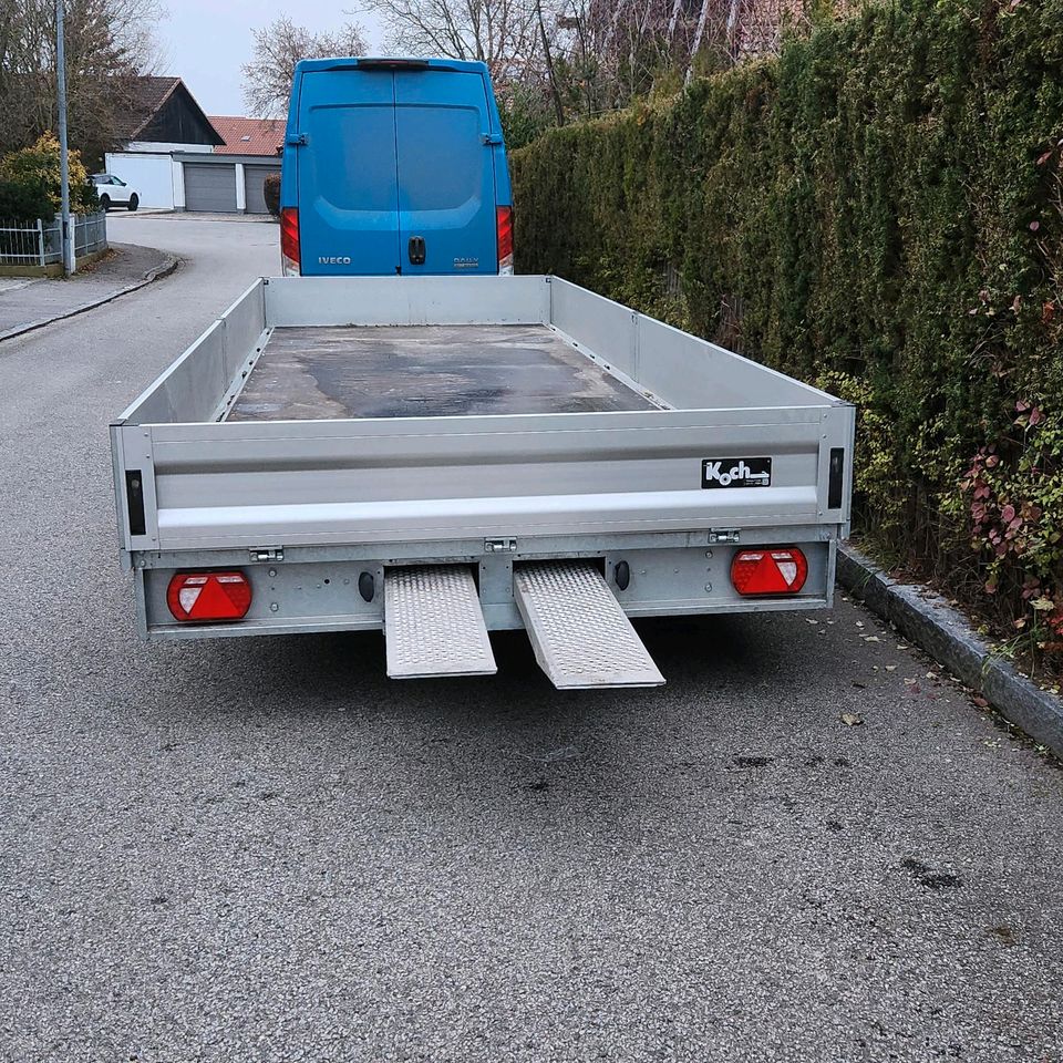 MIETEN Autotrailer XXL 8,10 m x 2,20 m AUCH MIT SPRINTER / TRANSPORTER / IVECO DAILY in Fremdingen