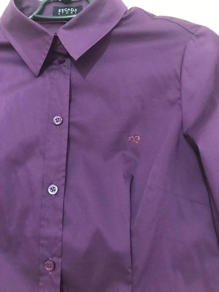 Damen Hemd Escada Sport Büro Business lila violett Gr. XS in Bad Saulgau