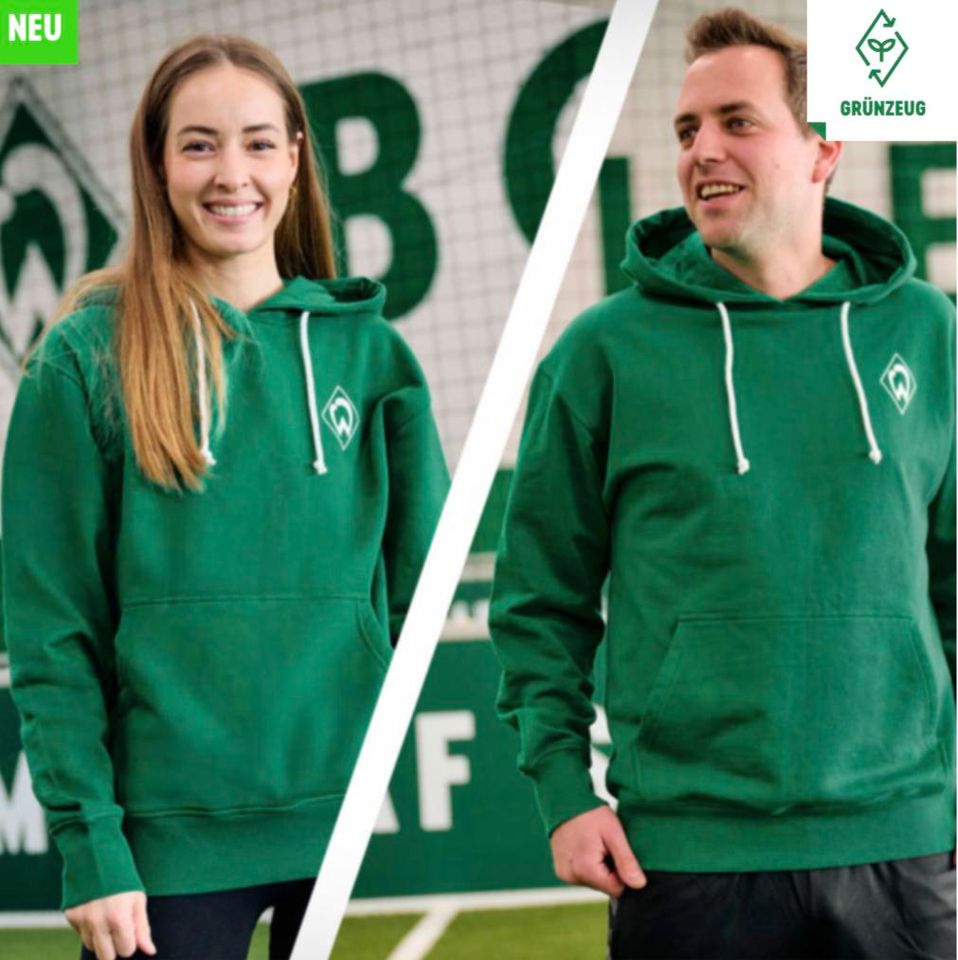 GOTS IC HOODIE BASIC, Werder Sweatshirt, grün, L in Langwedel