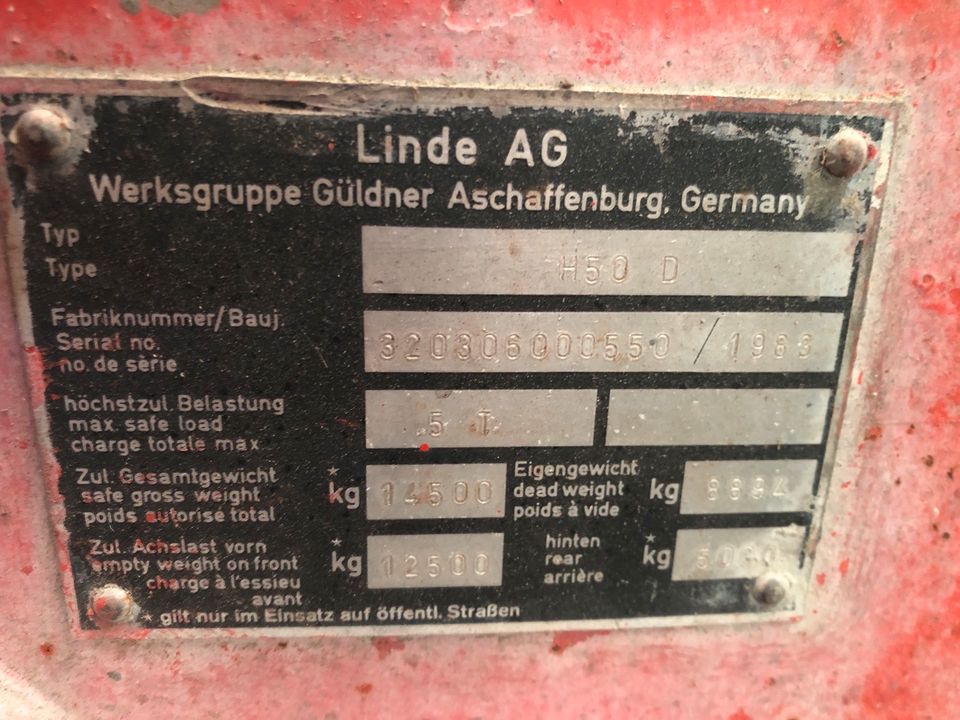 Linde H50D Dieselstapler in Rattenberg