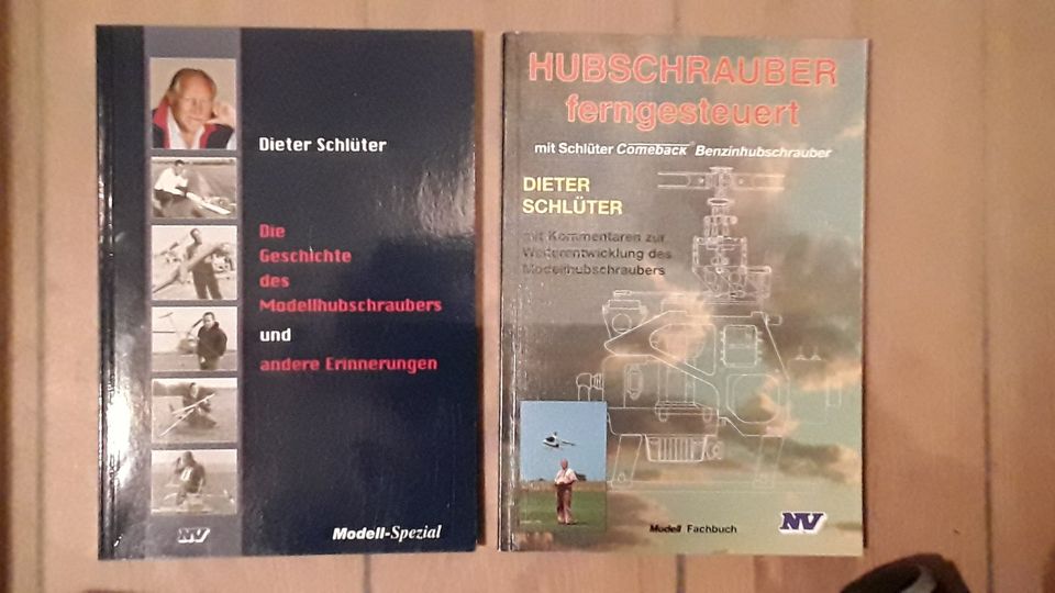 2 Bücher D. Schlüter: u.a. Die Geschichte des Modellhubschraubers in Bremen