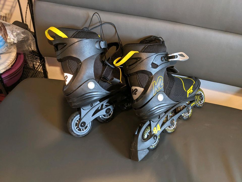 Inliner K2 Fit 84 Speed Alu (Neupreis 160€)  und Zubehör. in Waldkirchen