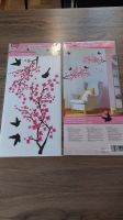 2 x Melinera Sticker Set Ast mit Blüten Vögel schwarz pink rosa Hessen - Niestetal Vorschau