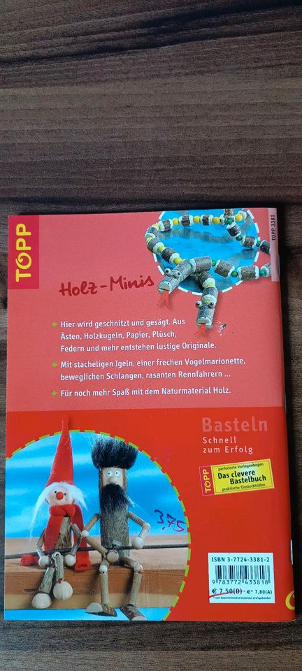 Bastelbuch Holz-Minis TOPP-VERLAG in Bielefeld