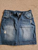 Jeansrock Damen dunkelblau used Größe 38 Dresden - Cotta Vorschau