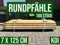 100 Pfähle Pfosten Holzpfahl Baumpfahl Rundpfahl - 7 x 125 cm KDI Nordrhein-Westfalen - Lennestadt Vorschau