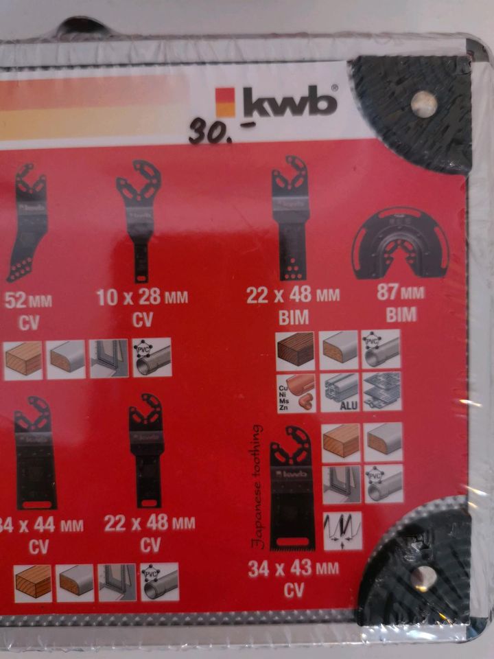 kwb AKKU-TOP Multitool Sägeblätter - Koffer-Set, 7-teilig, in Aalen