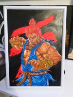 Akuma Street Fighter Mixed Media Zeichnung A4 Berlin - Mitte Vorschau