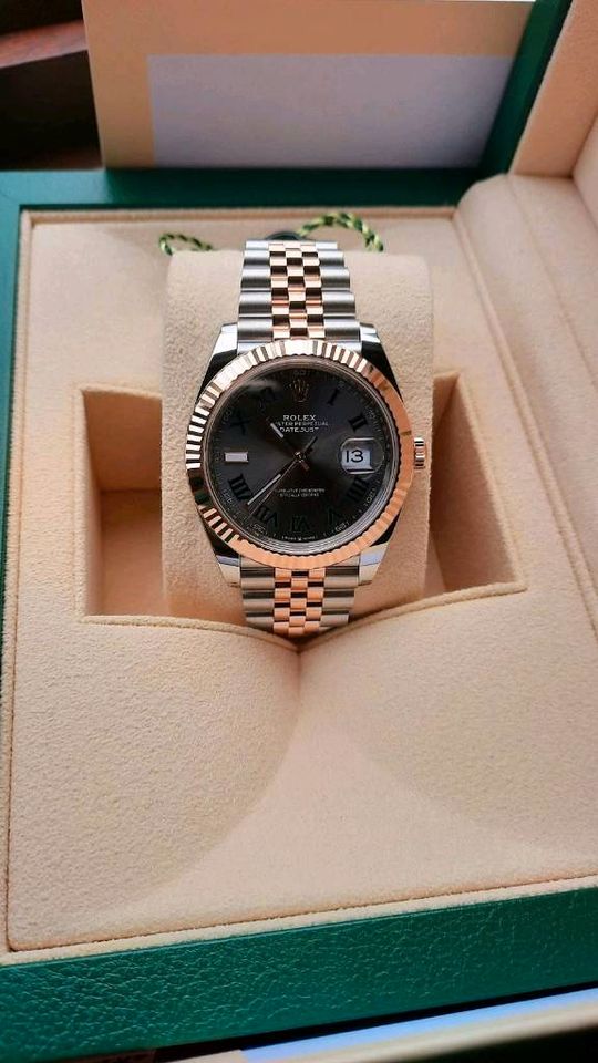 Rolex Datejust 41 Wimbledon/ Ungetragen-New/Edelstahl/Rosegold in Mainz