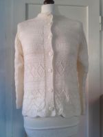 Weiße Strickjacke, Gr. 36, Handmade Hessen - Morschen Vorschau