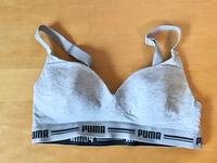 Puma Sport Bustier BH Design grau schwarz Sportbustier S Bayern - Ustersbach Vorschau