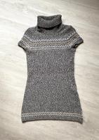 Yessica, Strickkleid mit Rollkragen, Größe L, Grau / Weiß / Beige Niedersachsen - Himmelpforten Vorschau