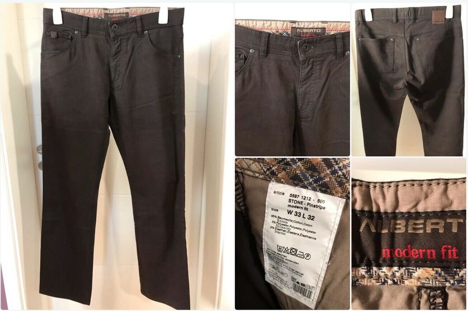 Braune Hose für Damen Größe 33x32 - MARKE ALBERTO in Mülheim-Kärlich