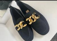 Mokassins, Loafer, schwarz, gold Gr. 37 Nordrhein-Westfalen - Unna Vorschau