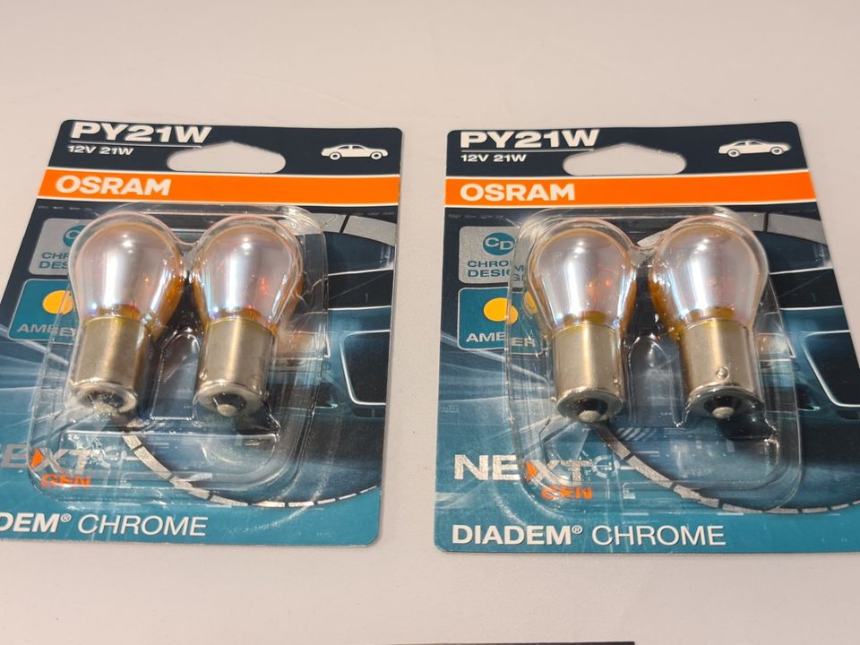 Daylights Austria - Tuning-Tec PY21W Halogen Chrome Blinker Birne