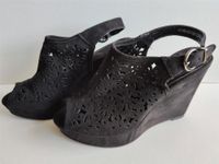 Graceland Schuhe mit Keilabsatz, schwarz, 39, mit Polstersohlen Kiel - Russee-Hammer Vorschau