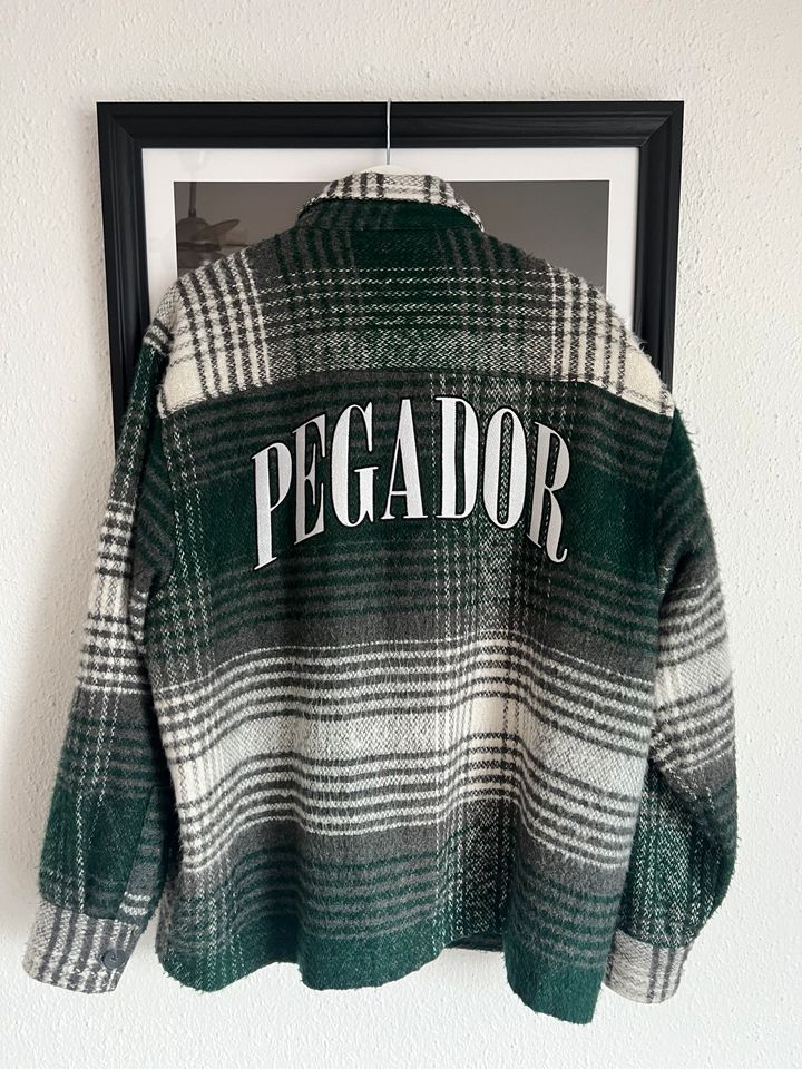 Pegador Flanel Jacke Gr L Grün Neuwertig in Dresden