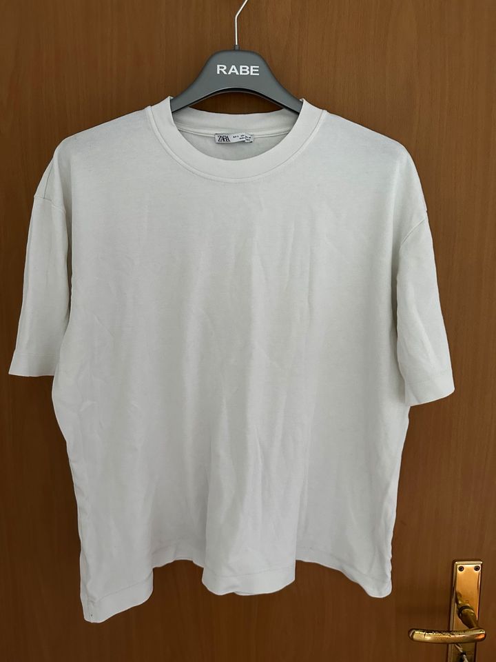 Zara T-Shirt Weiß Small in Aachen