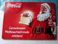 Metallschild/ Blechschild Coca Cola Santa Clause Weihnachten Bayern - Frauenau Vorschau