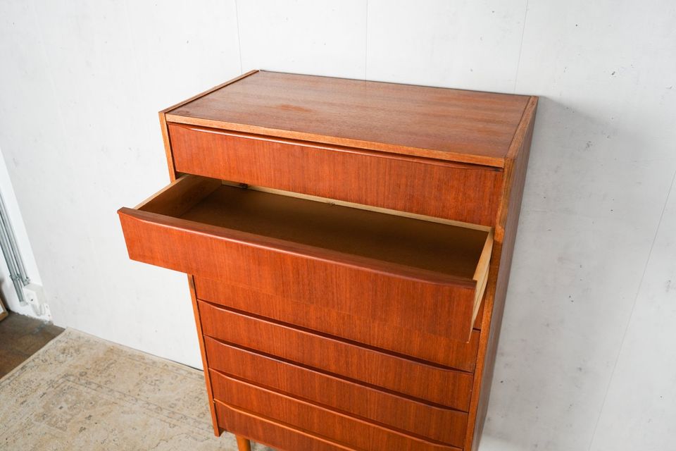 Teak Kommode Tallboy Retro Dänisch Vintage 60er Mid Century in Hamburg