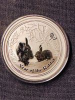 2 oz Unzen Lunar II Hase Rabbit 2011 Silber Australia Perth Mint Pankow - Weissensee Vorschau