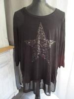 CANDA Shirt Tunika XXL Blusenshirt schwarz Stern Niedersachsen - Soltau Vorschau