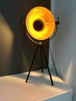 Kleine Stehlampe / Lampe Industrial Schwarz Metall Gold Niedersachsen - Garbsen Vorschau